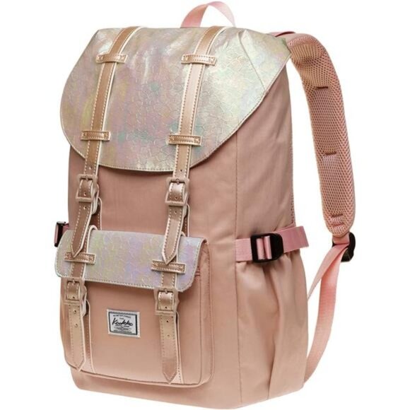 Women\'s Backpack Traveling Rucksack Fits 15.6 Inch Laptop (Fairy rose tan) main image 6